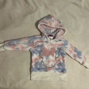 Hoodie with Sequin Minnie Design